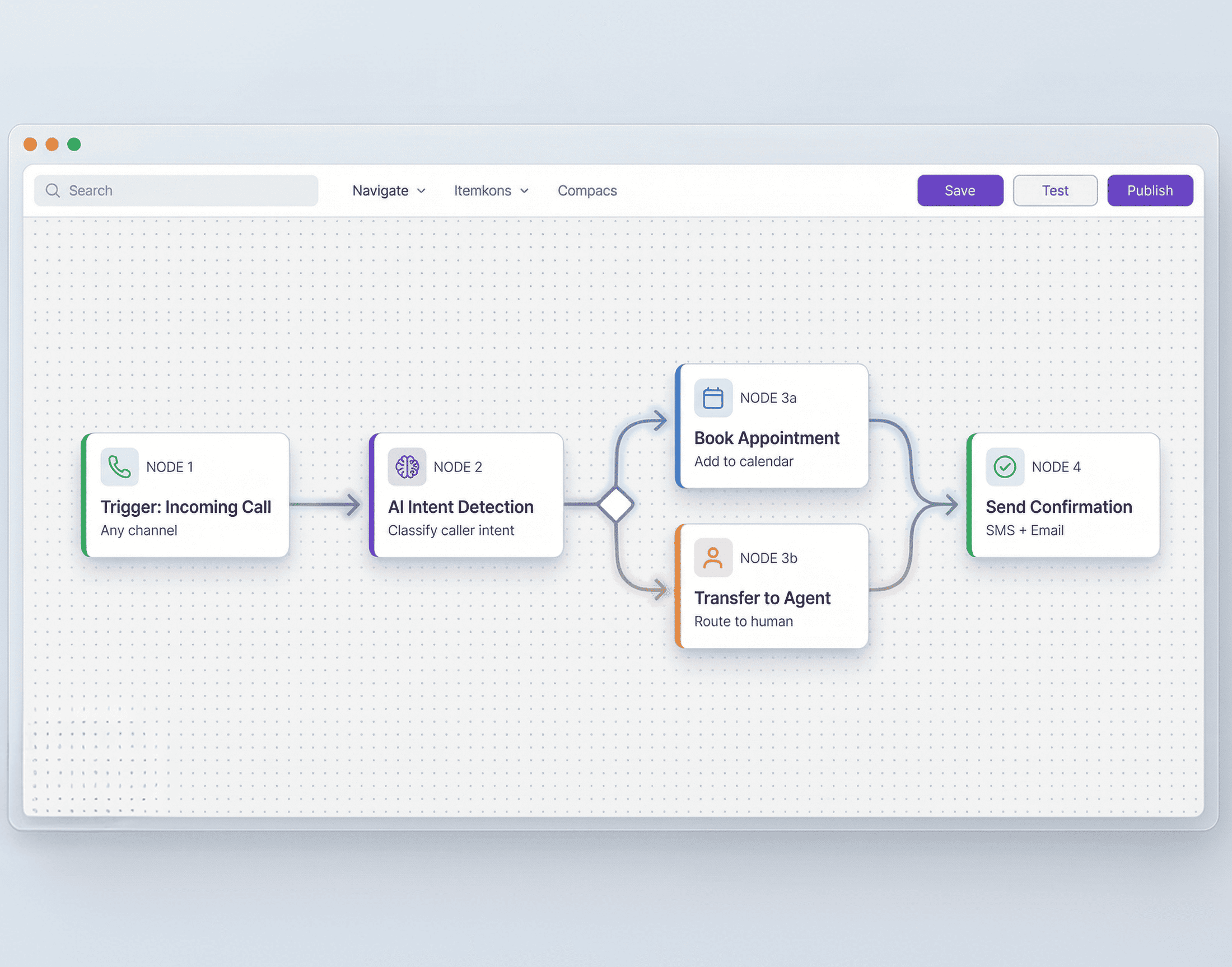 Product illustration for Chatley workflow automation on a mobile device